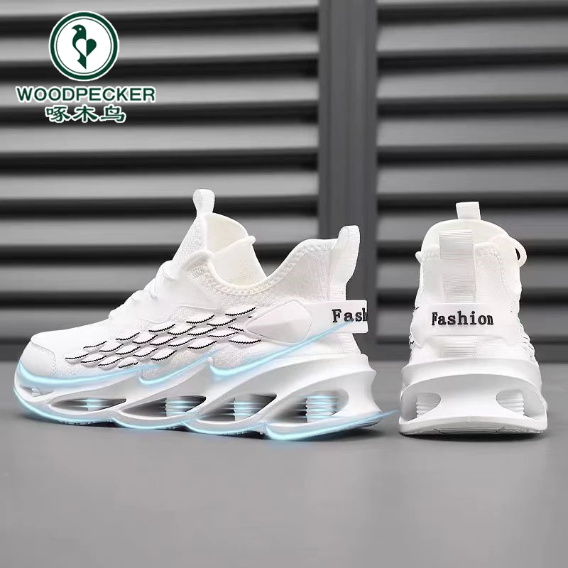 啄木鸟官方正品男鞋夏季透气防臭网面鞋飞织软底休闲男士运动潮鞋