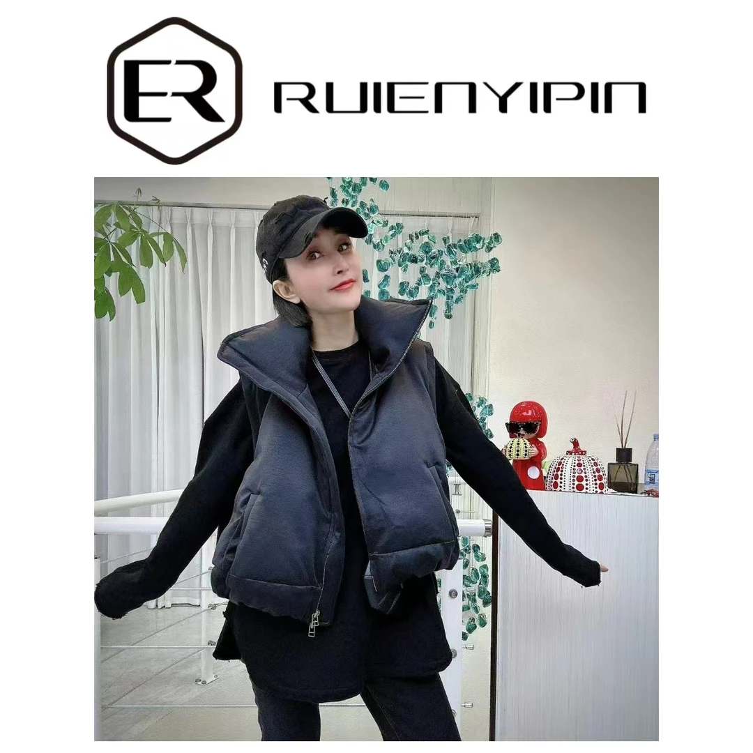 6554#B7526休闲立领羽绒马甲