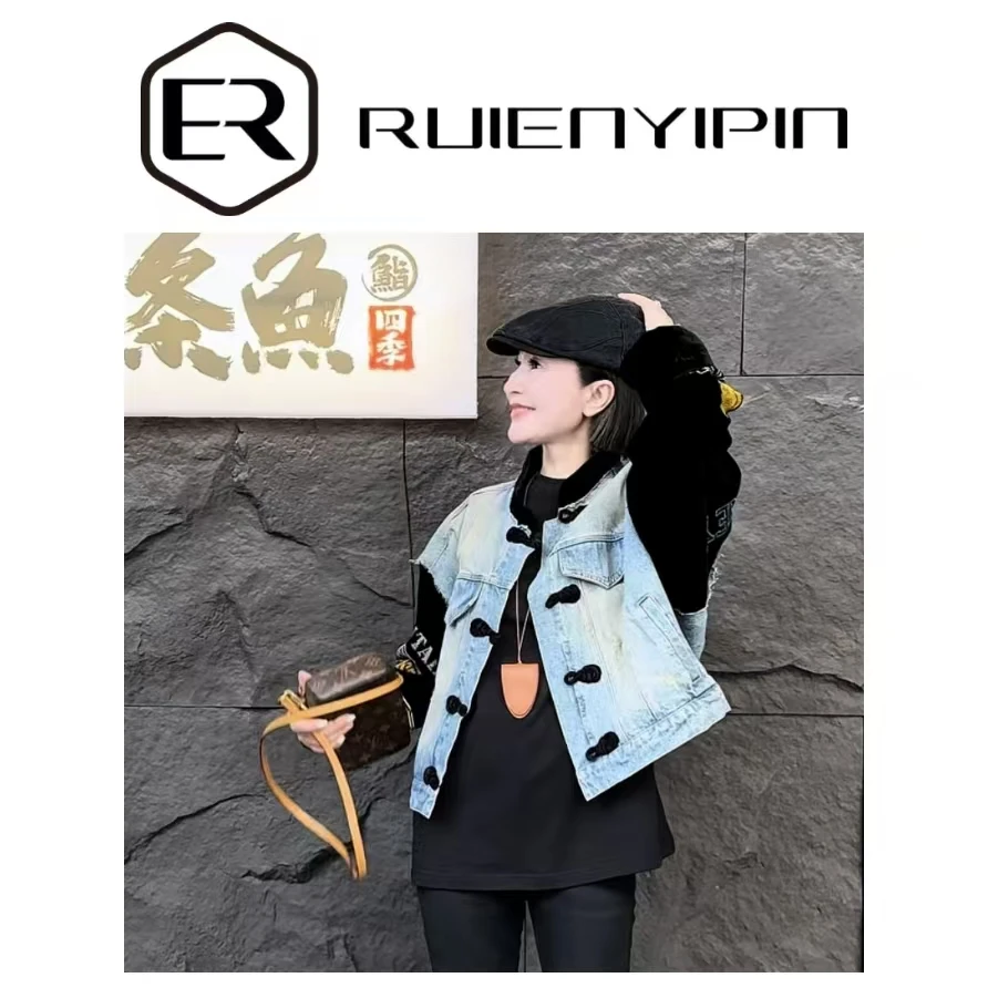 6520#米奇袖牛仔衣