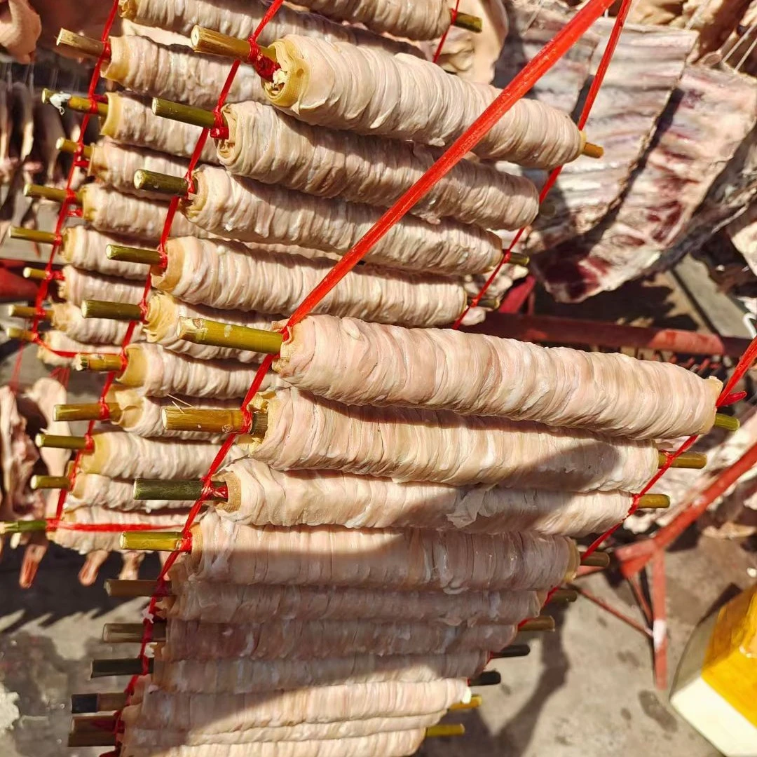 农村手工鹅卷肠鹅肠卷千张辣椒卷鹅肠卷千张手工腌制卷肠