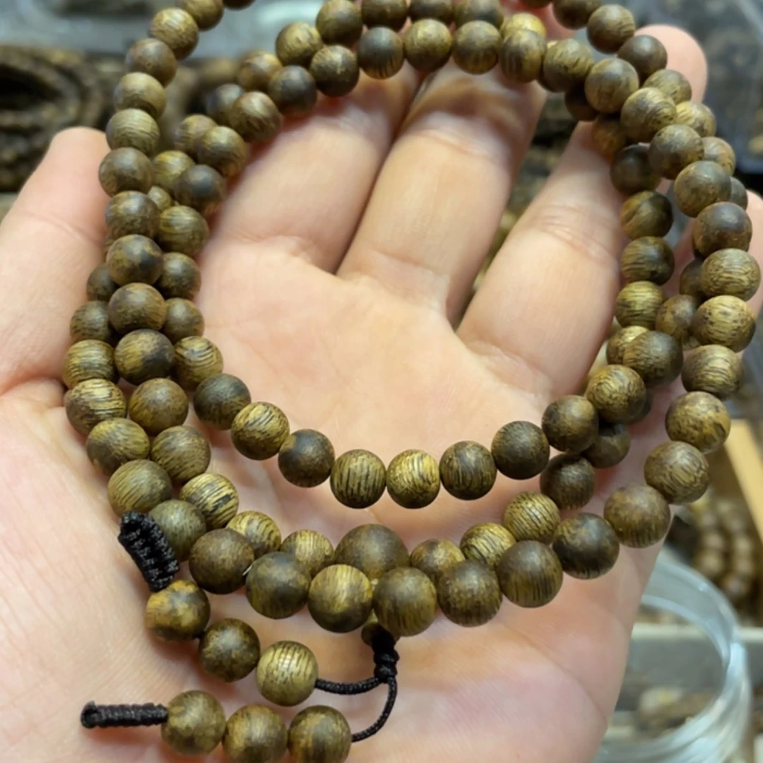【闪购商品】沉香奇楠佛珠手串7毫米