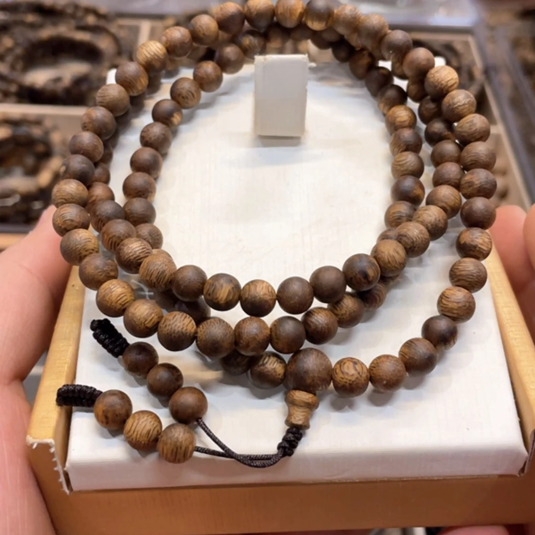 【闪购商品】沉香漫**李奇楠佛珠多圈7毫米