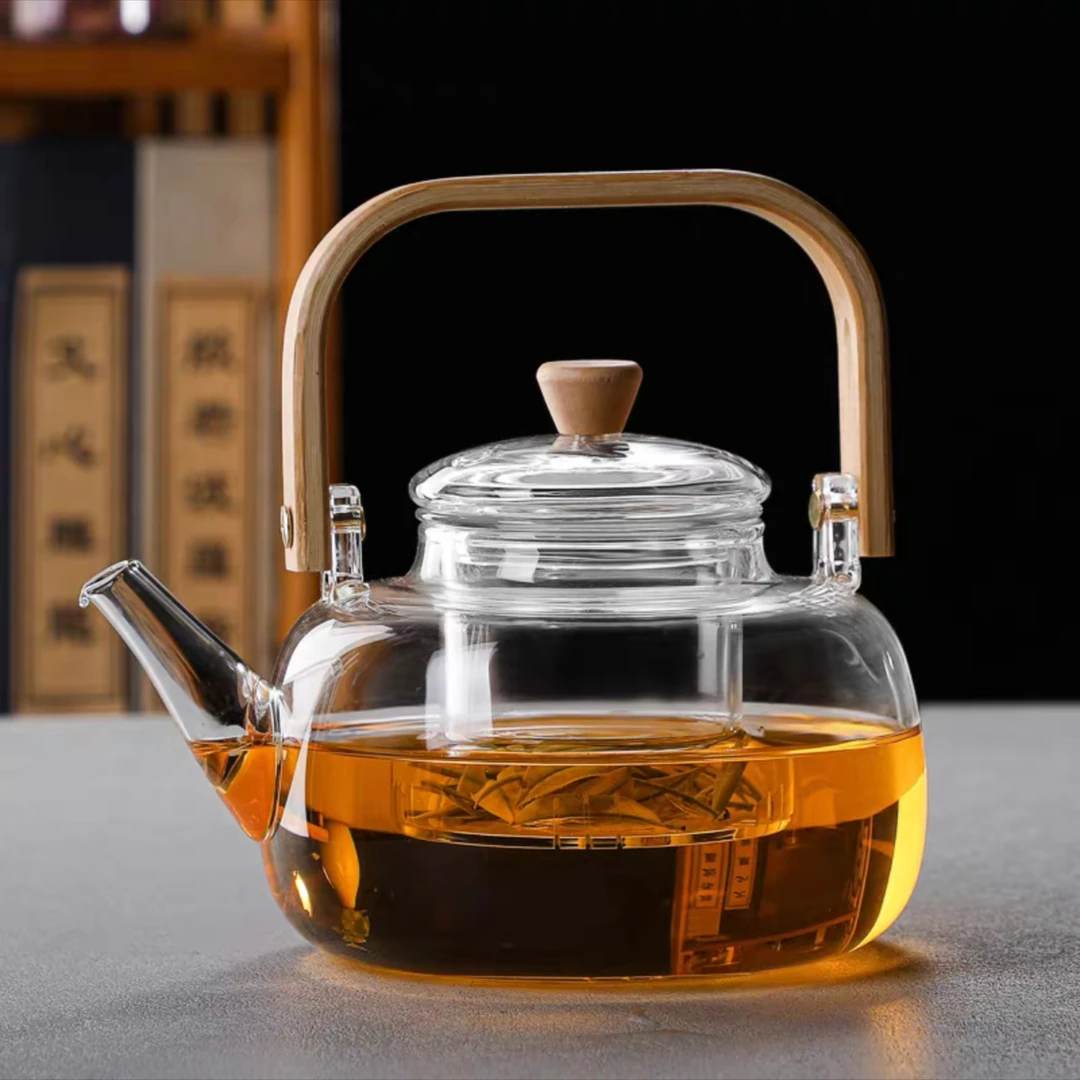 玻璃提梁壶可电陶炉加热煮茶壶套装耐热茶壶家用泡茶壶养生烧水壶