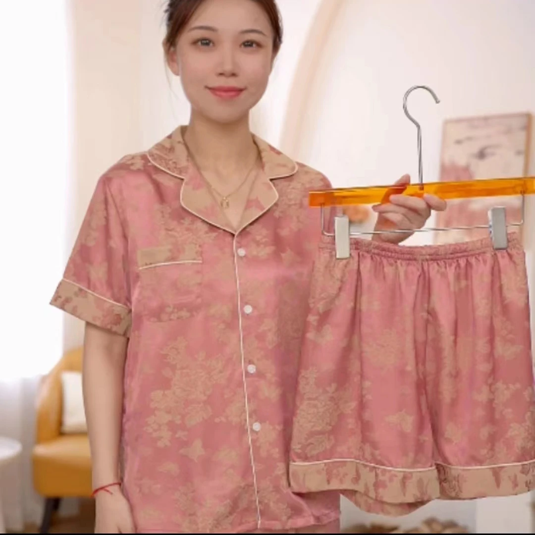 【花好月圆】夏款睡衣透气舒适立体提花工艺可外穿家居服QM-2468