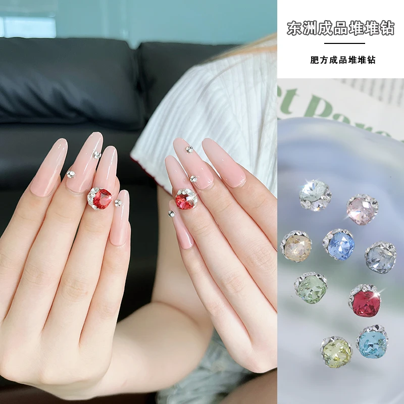 ZZ美甲钻饰品正品东洲成品堆堆钻3010肥方圆尖精致高品质超闪