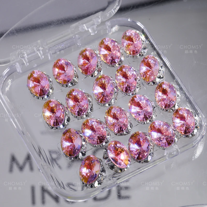 ZZ美甲钻饰品正品东洲水晶成品堆钻烟花切鸽子蛋手工堆钻精致超闪