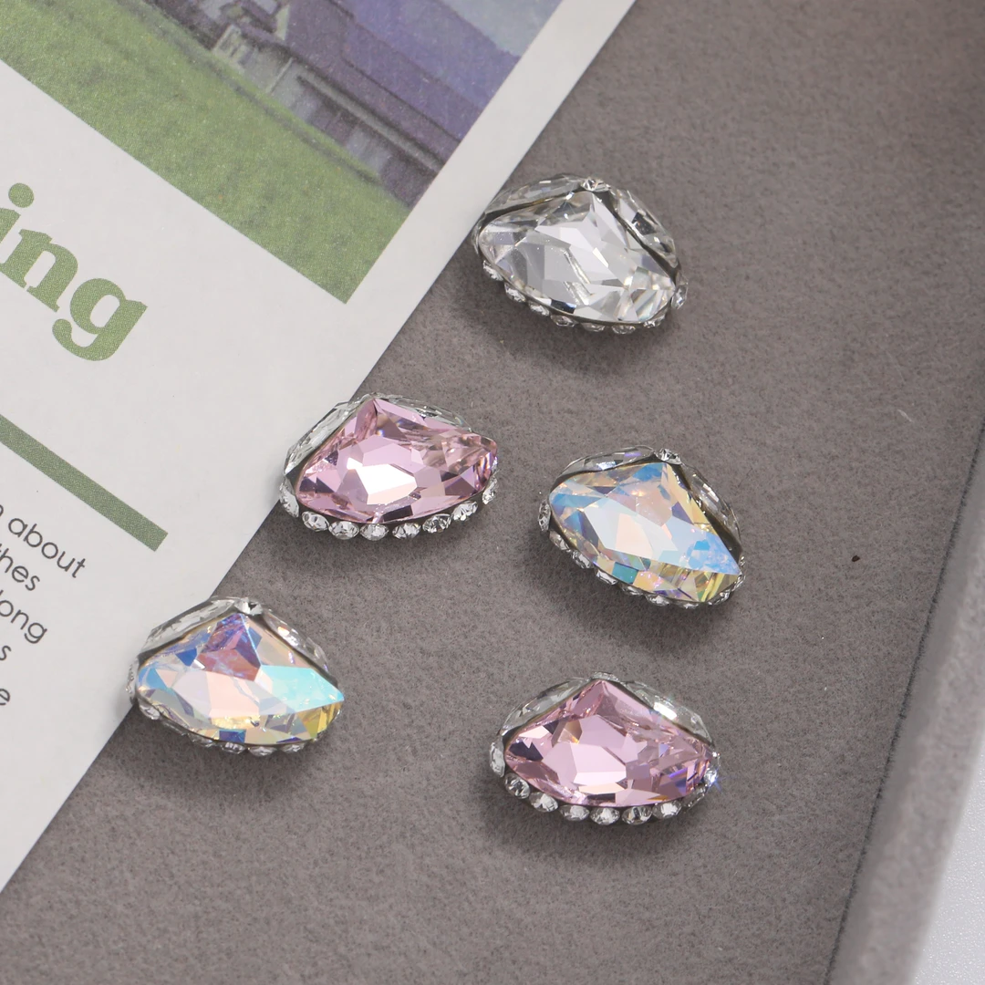 美甲钻饰品正品华子成品堆堆钻14*8.5mm战斧4757手工堆钻精致高品