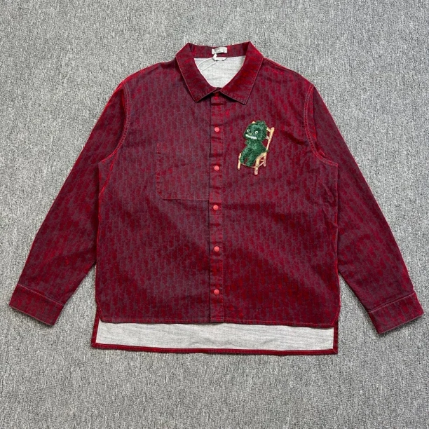 Dior/迪奥 SS24红丝绒老花衬衣外套/99新/56码/WL0082