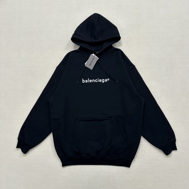 全新未使用 BALENCIAGA/巴黎世家 邮箱logo连帽卫衣/XS码/WL0349