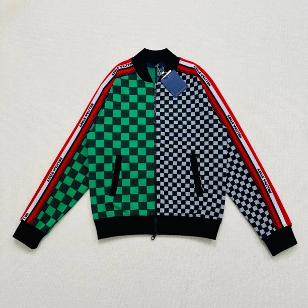 全新未使用 Louis Vuitton/路易威登 棋盘格夹克外套/S码/WL0223