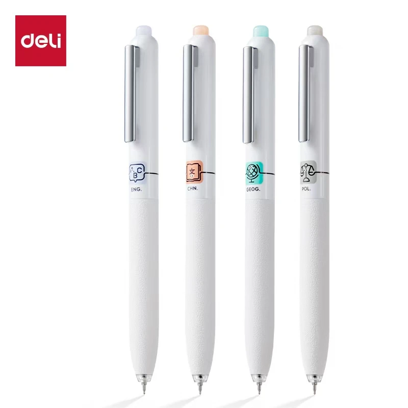 得力SA30-K大容量刷题速干按动个人中性笔0.5mmST头（黑）（支）