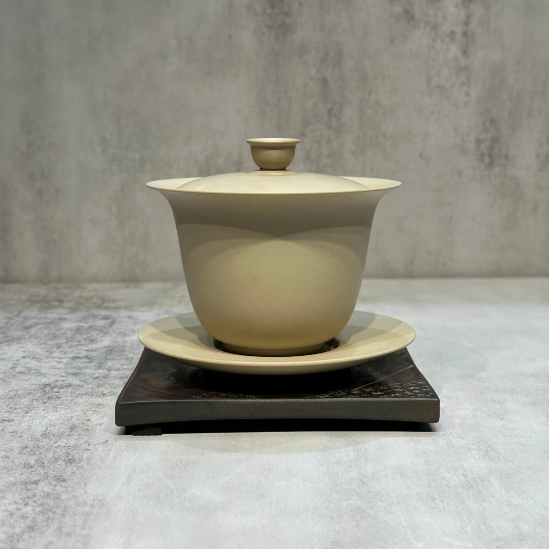 白泥铃铛薄胚盖碗 容量200毫升