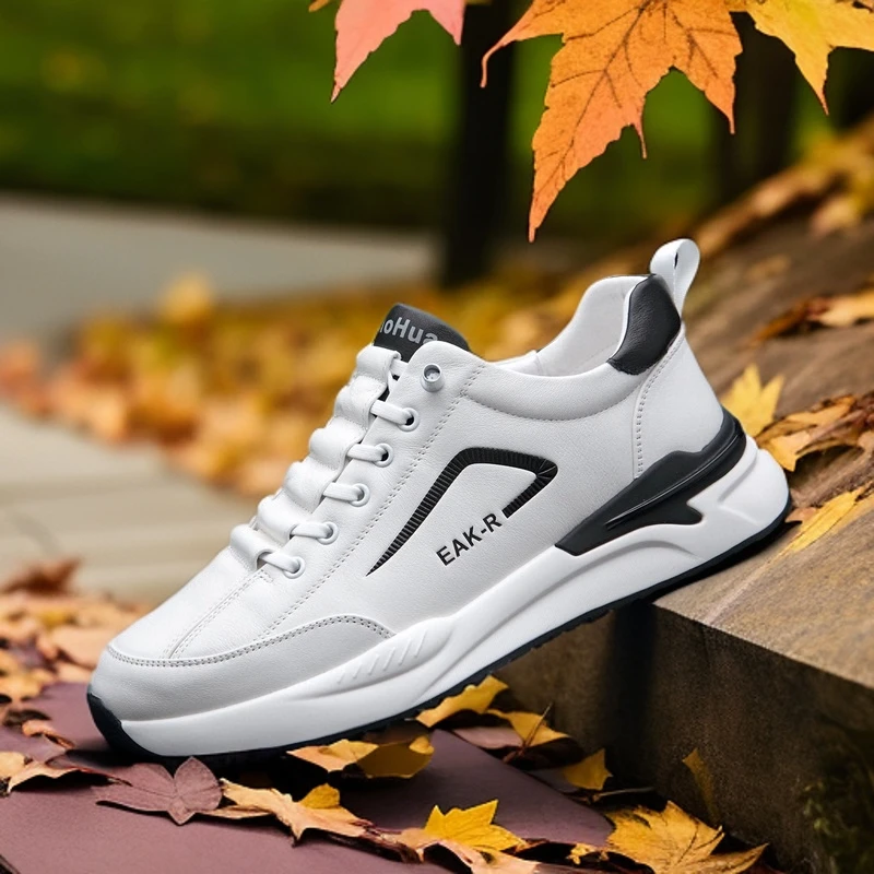 2025年运动休闲头层牛皮轻便舒适运动鞋   8088