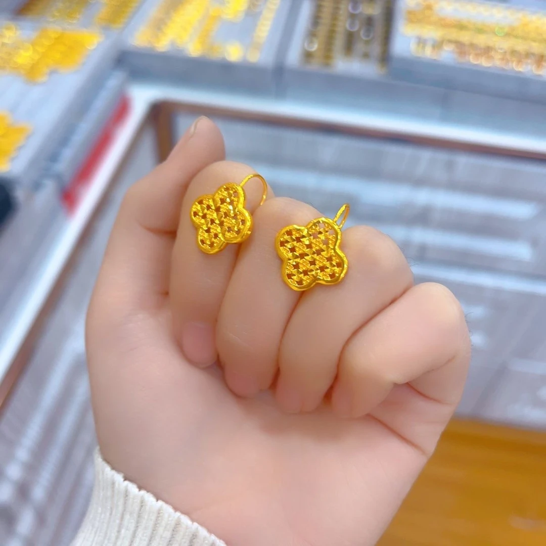 铜合金耳饰 033新款耳环爆款白搭时尚金色女款精美