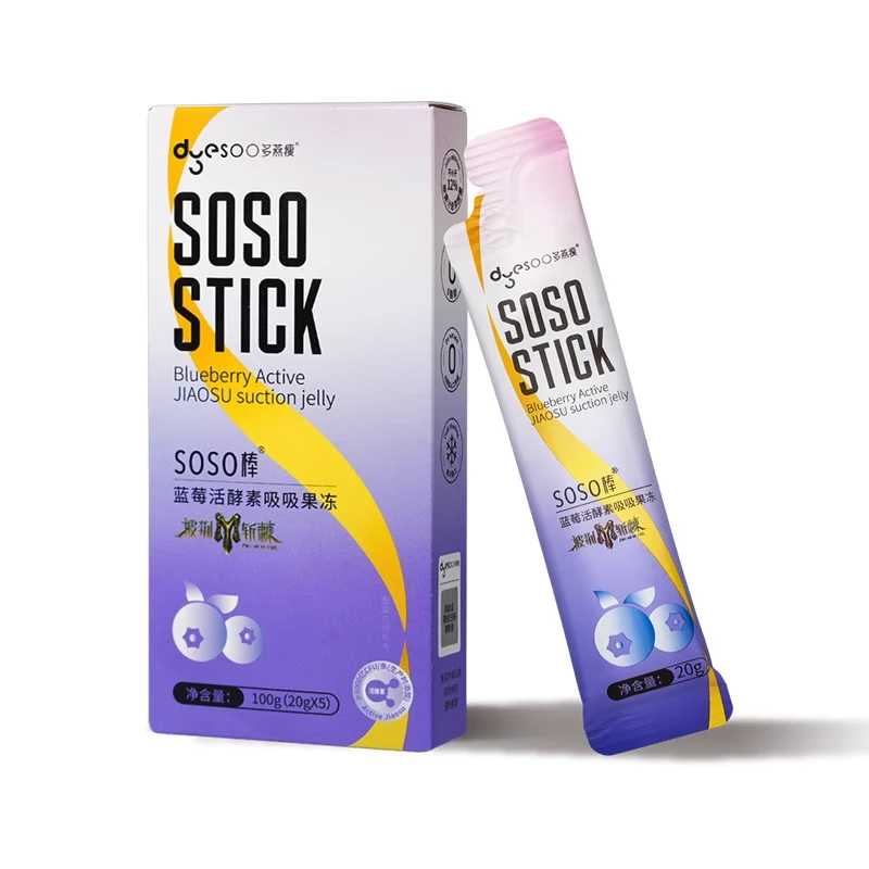【金姐专享】多燕瘦soso棒蓝莓活酵素升级益生菌吸吸果冻100g