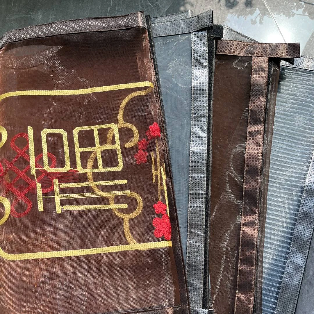 金刚纱窗夏季防蚊防虫窗纱加宽魔术贴自粘免打孔加厚加密鱼线编织