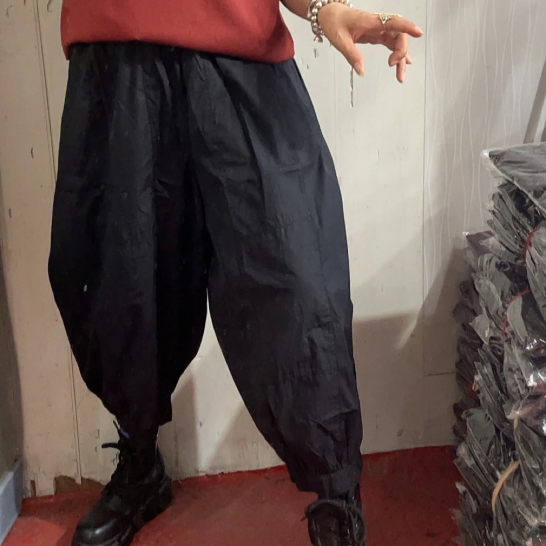 33360纱卡灯笼裤裤长80臀围145