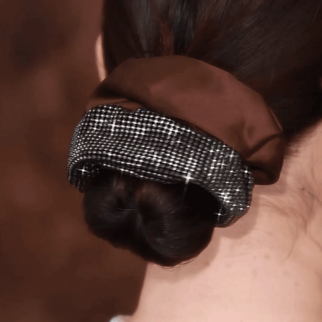 高级感网红新款发绳耐用优雅头花时尚女士镶钻高档皮筋发圈扎头发