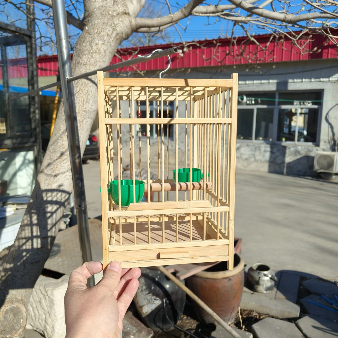 蜡嘴专用鸟笼长宽高25*19*28厘米1.7丝距主打便宜耐用做工板正