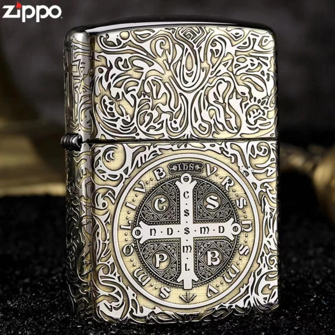ZIPPO【盔甲康斯坦丁】打火机/金冰双色-五面精雕-盔甲机DY9912DK