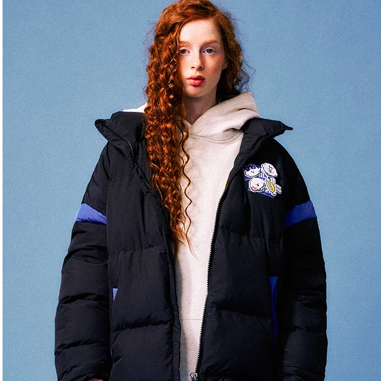 TBSM【奈娃联名款】冬季新品情侣保暖白鸭绒防风宽松羽绒服外套