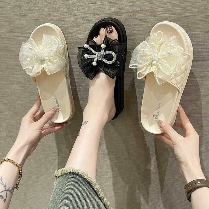 2023新款中跟拖鞋女士外穿增高显瘦时尚潮流沙滩百搭厚底居家防滑