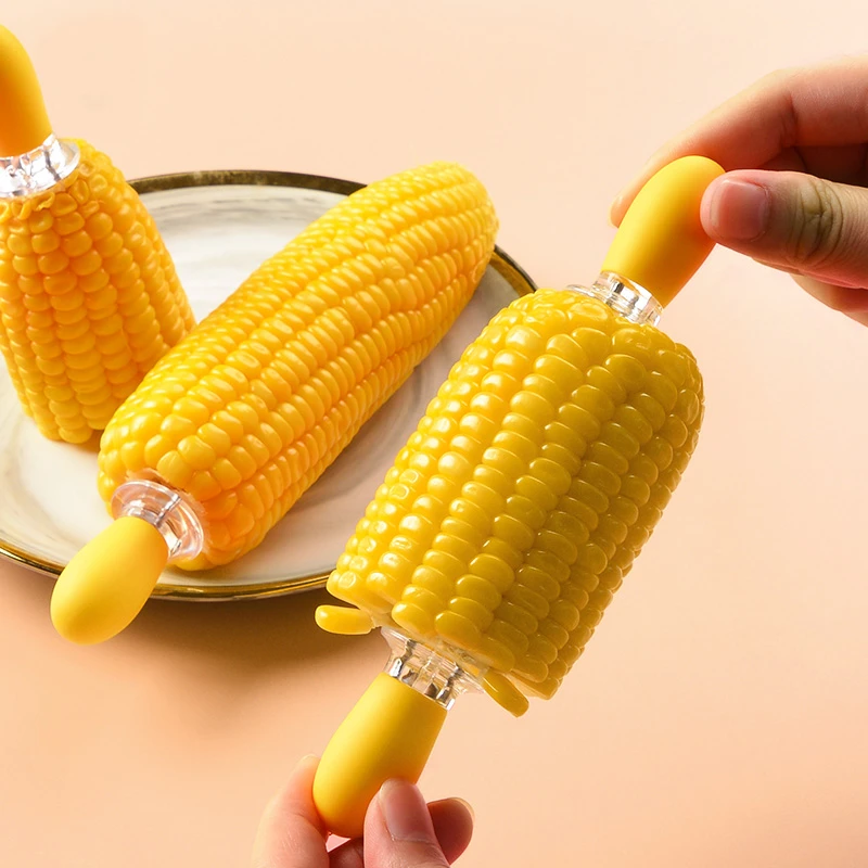 玉米叉子吃玉米神器玉米防烫叉不锈钢西瓜水果叉子儿童安全折叠叉
