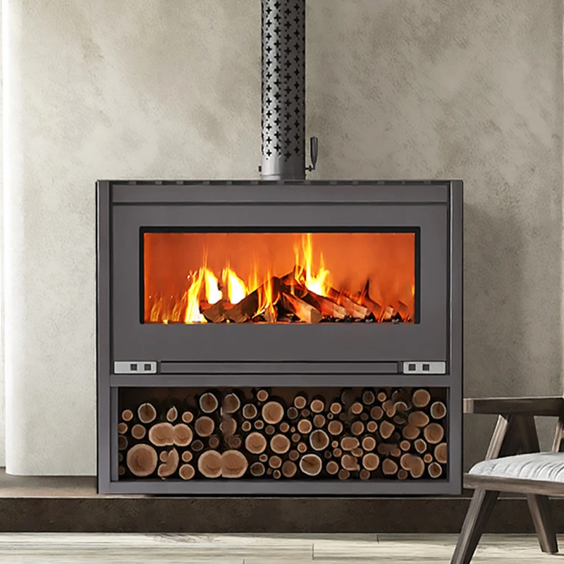 暖阳阳90型真火燃木壁炉150-200平方可用