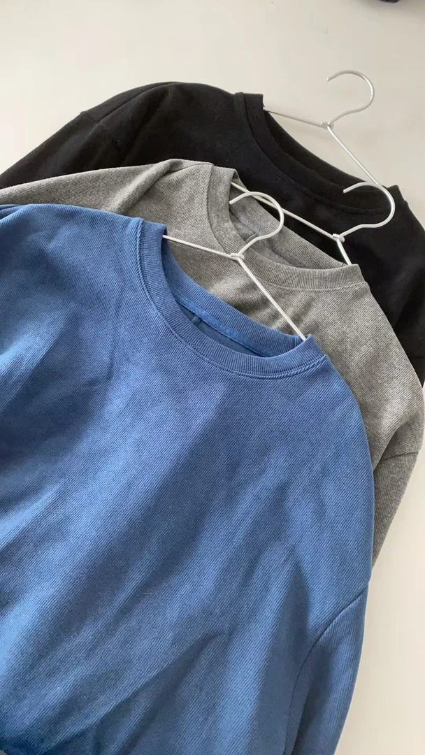 清6802纯色上衣打底衫