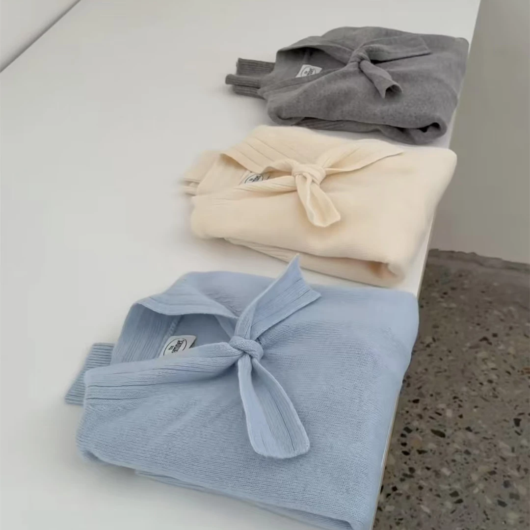 清蝴蝶结毛衣no.退no.换