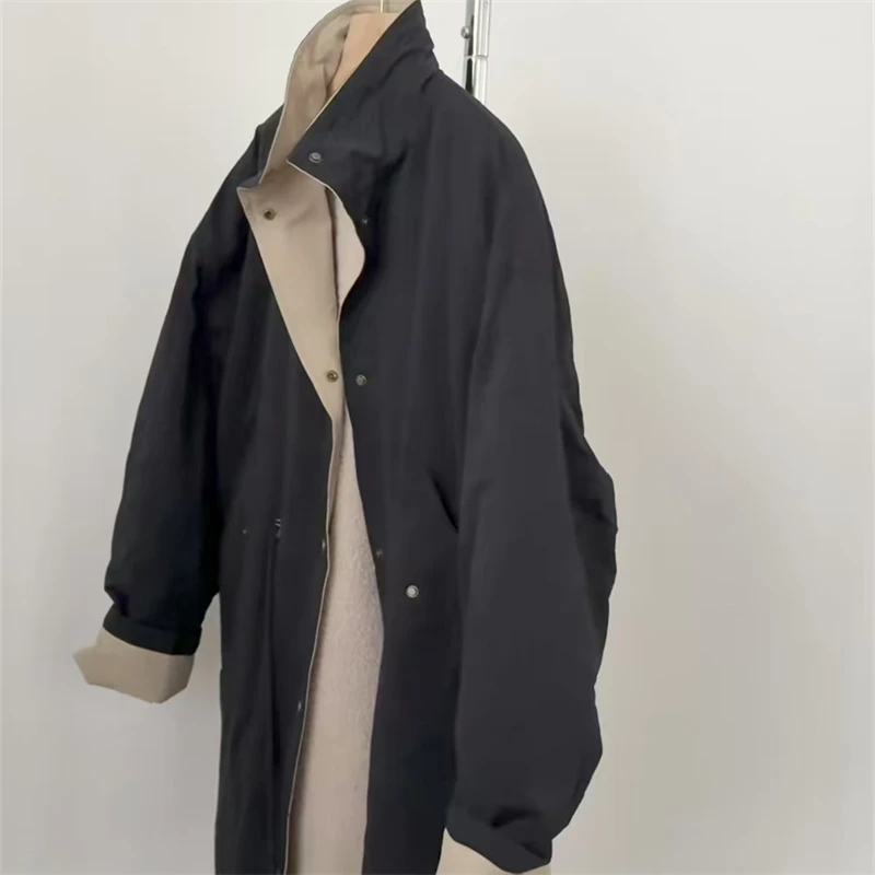 2037黑色中长款棉服 no.退no.换310