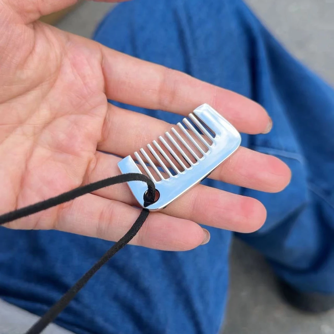 钛钢项链 梳子项链NO.退.NO换