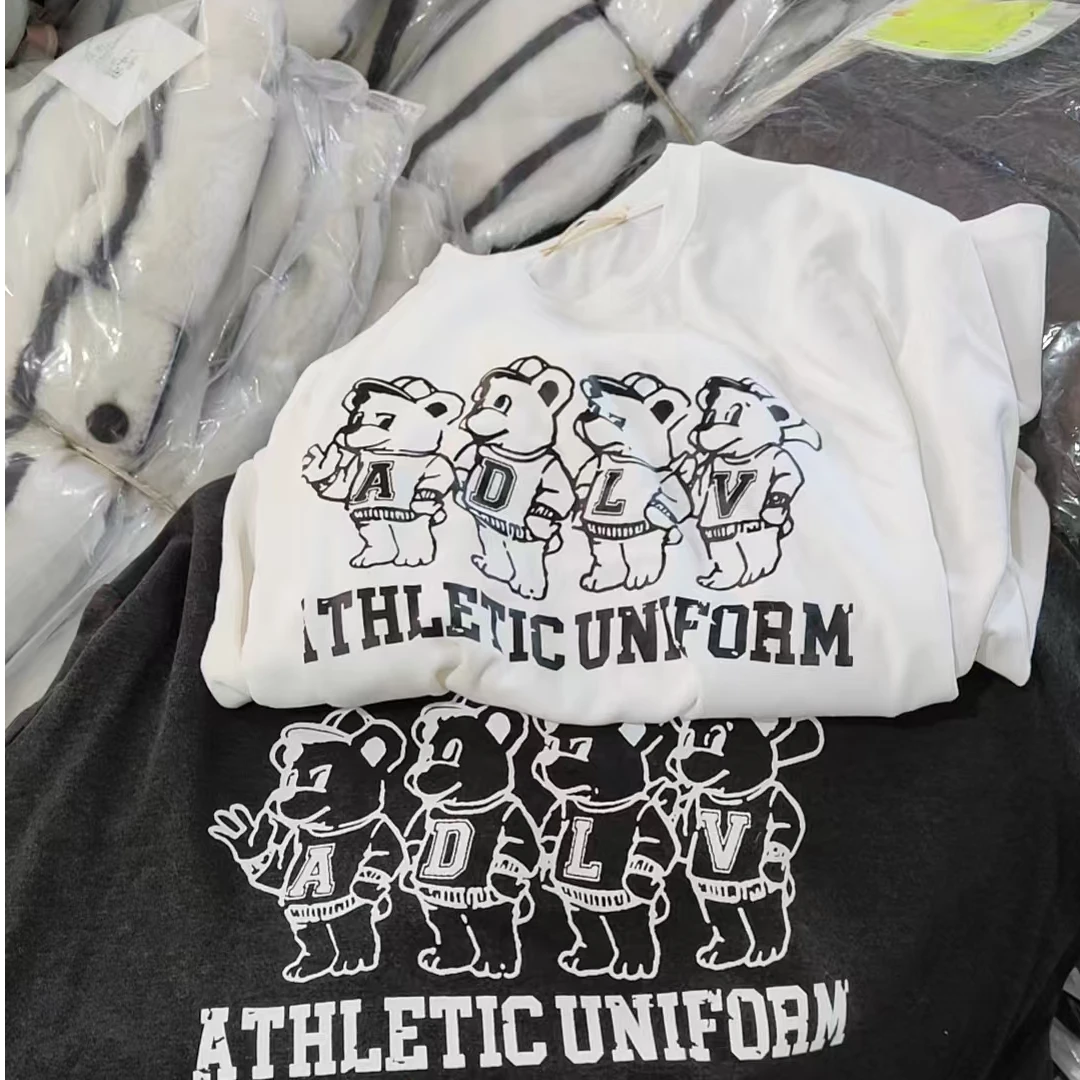 清黑白小熊上衣no.退no.换