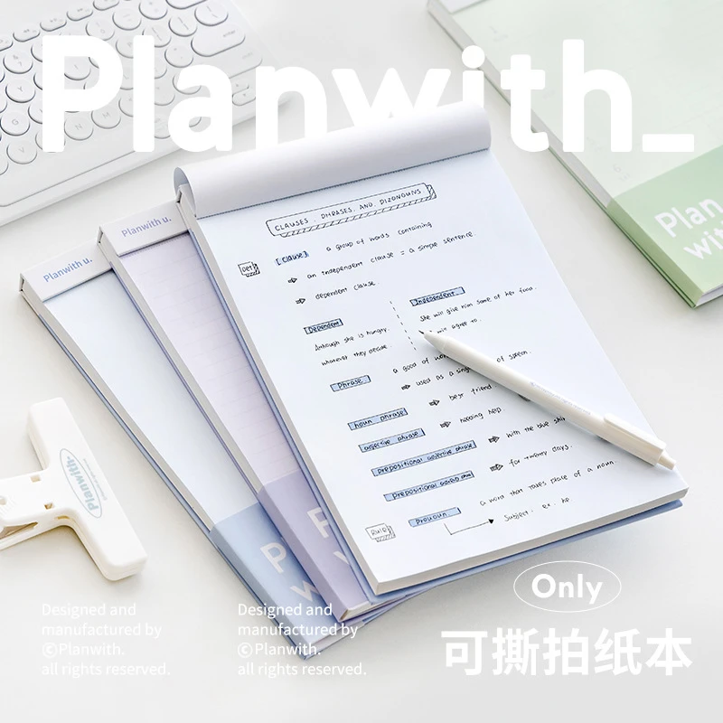 高颜值可撕拍纸本上翻笔记本子加厚底板便签本草稿本备忘本稿纸本