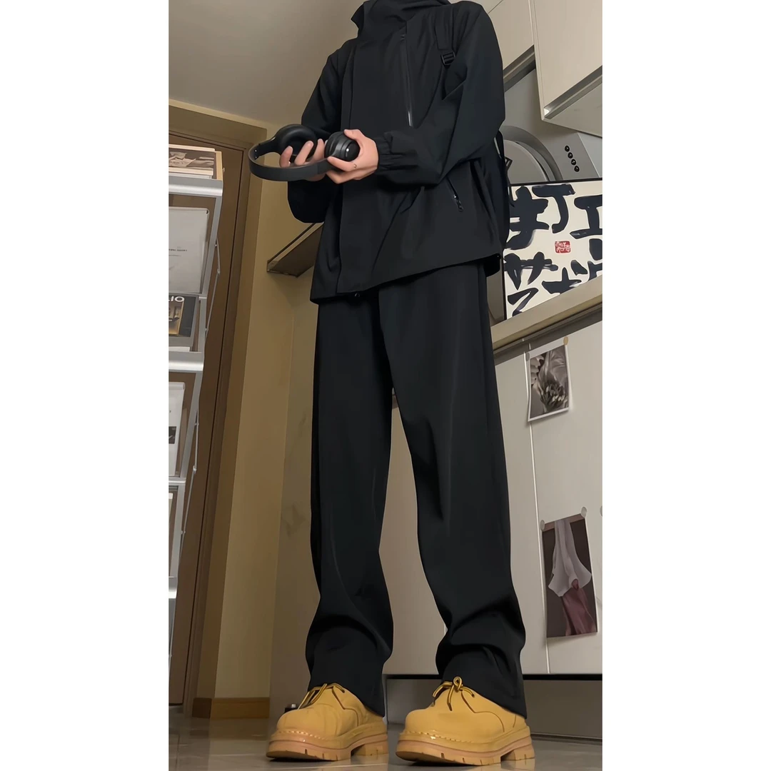 富贵家--亮面皮标束脚裤十