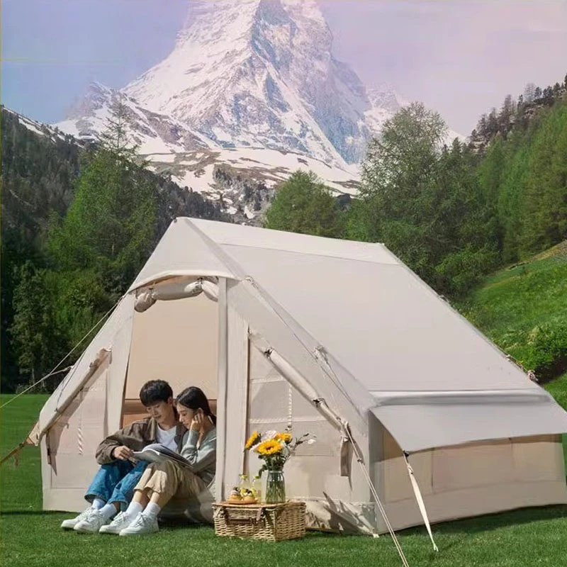 疆客全自动充气帐篷户外露营折叠便携式小屋加厚防雨野营过夜装备