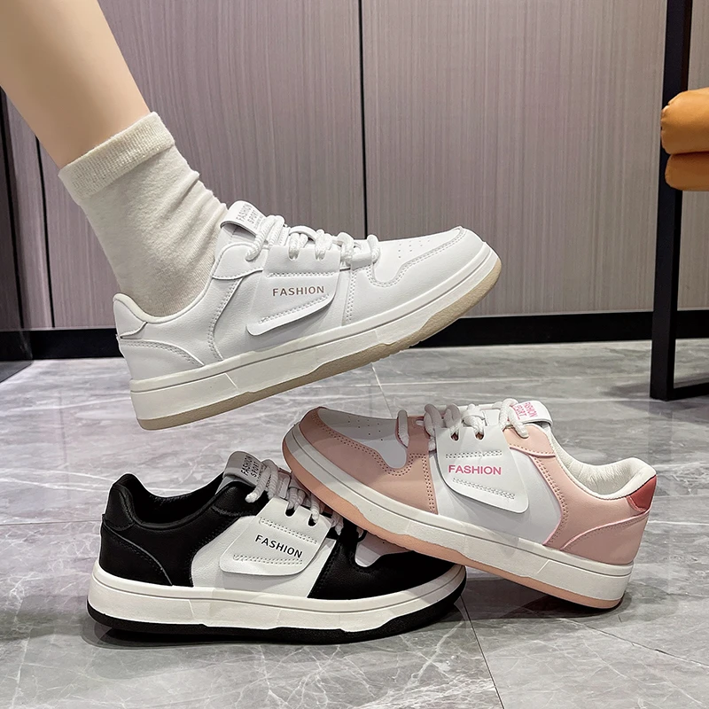 小白鞋新春福利ins校园风低帮拼色女休闲圆头百搭平底