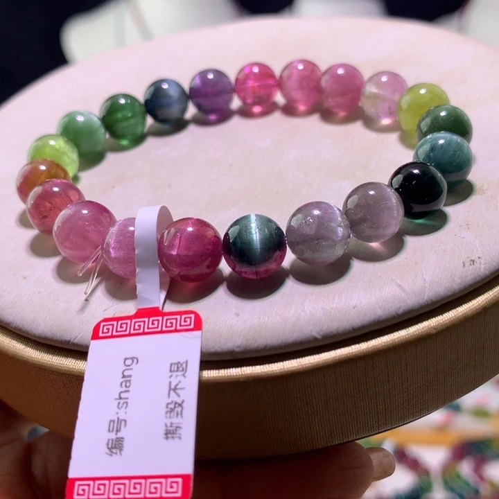 双色碧玺手链未镶嵌