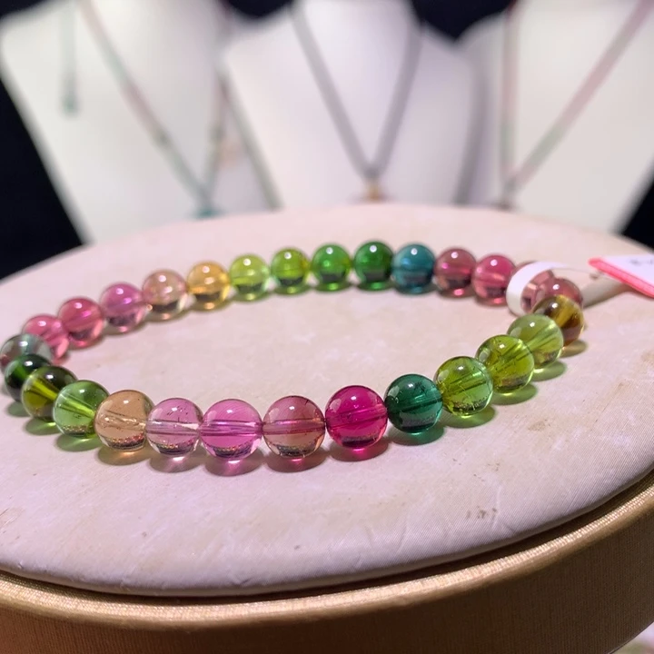 双色碧玺手链未镶嵌