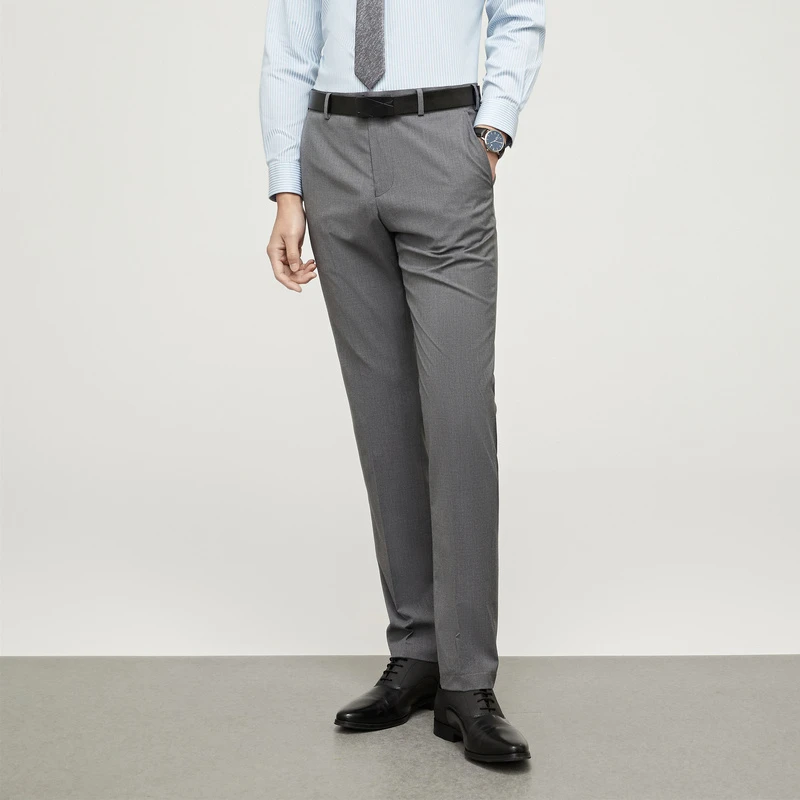 【新款】雅戈尔新款春季男士商务微弹修身羊毛西裤套西裤子220229