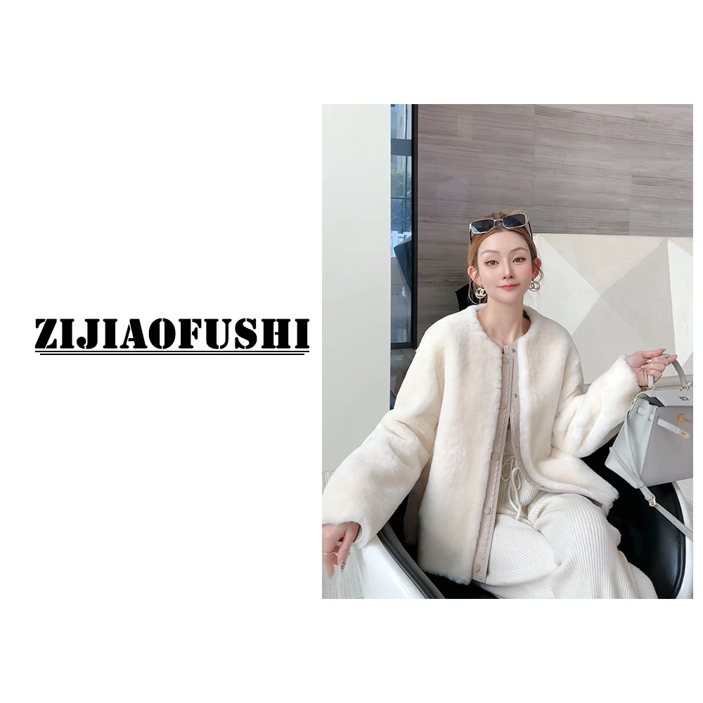 “闪光少女” ZJPZ-8805  时尚皮毛一体外套      5