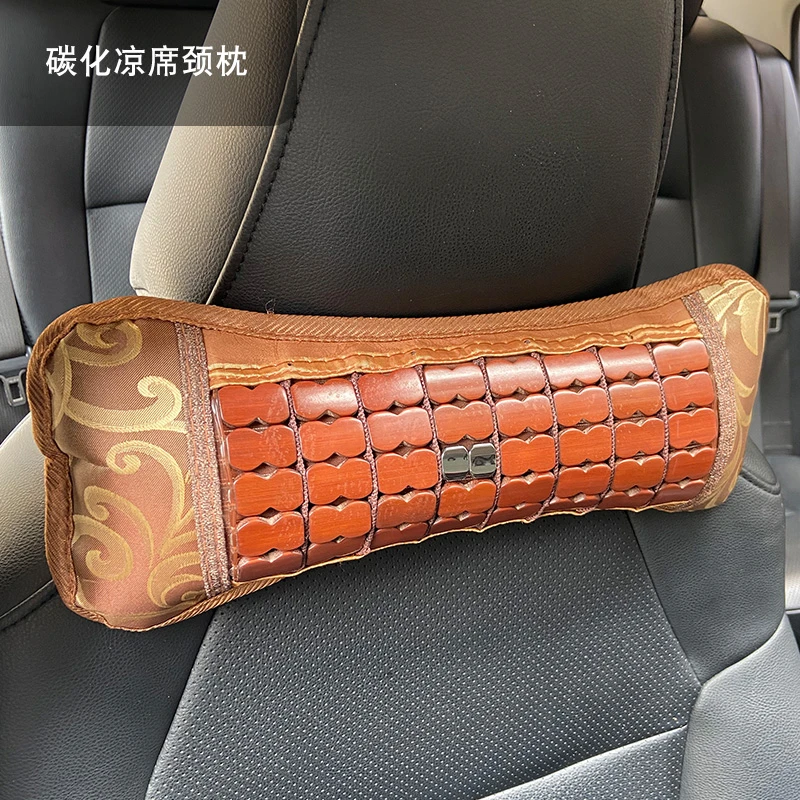 夏季麻将凉席椅子简约清凉竹凉纯色头枕