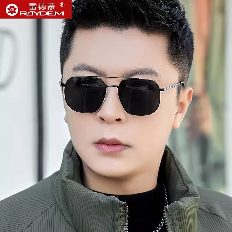 雷德蒙方框墨镜男士开车专用眼镜男防晒太阳镜偏光驾驶镜钓鱼眼睛
