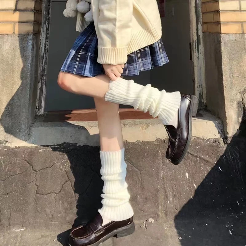 3双装针织JK袜套中筒袜