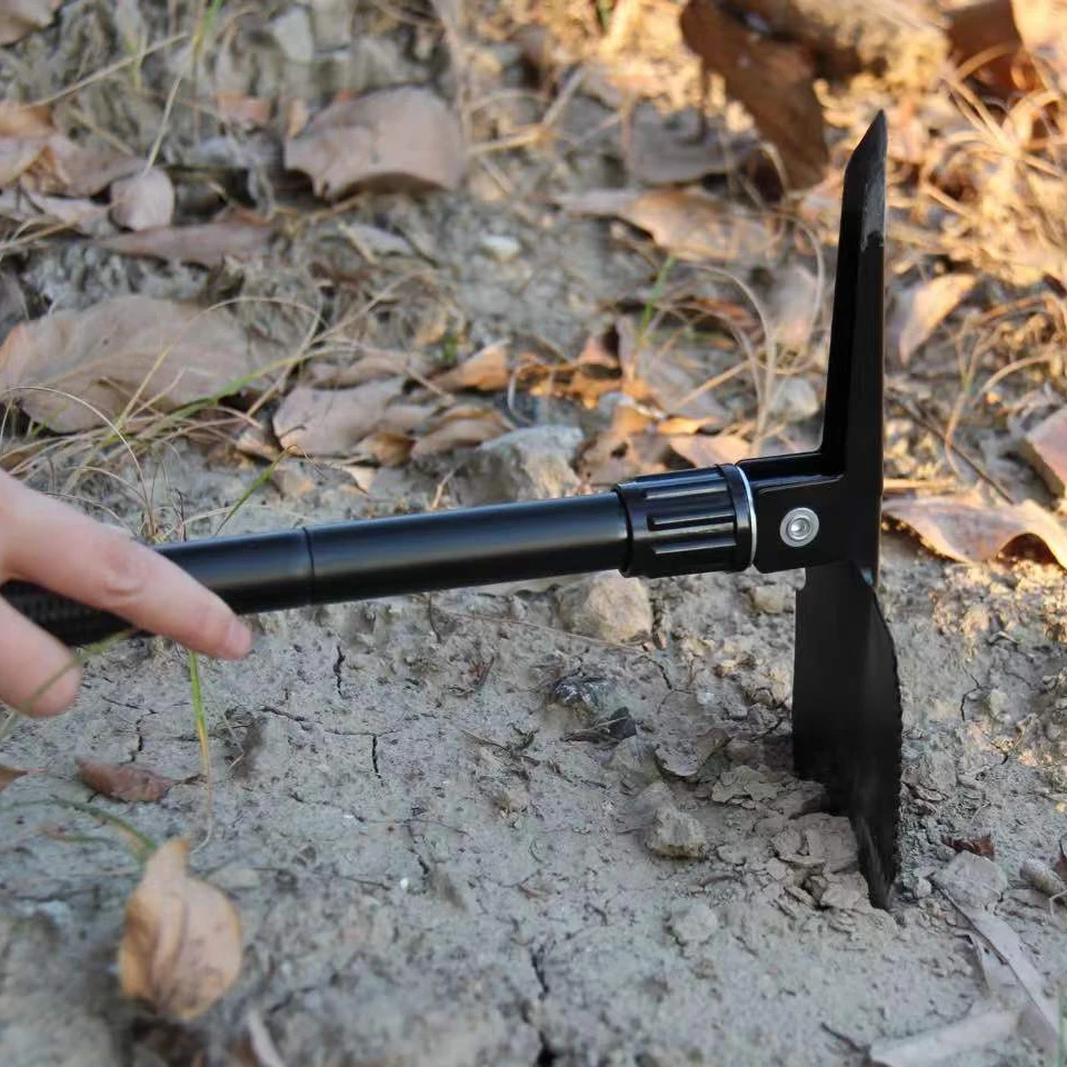 户外工兵铲便携工兵铲子防身铁锹加厚锄头