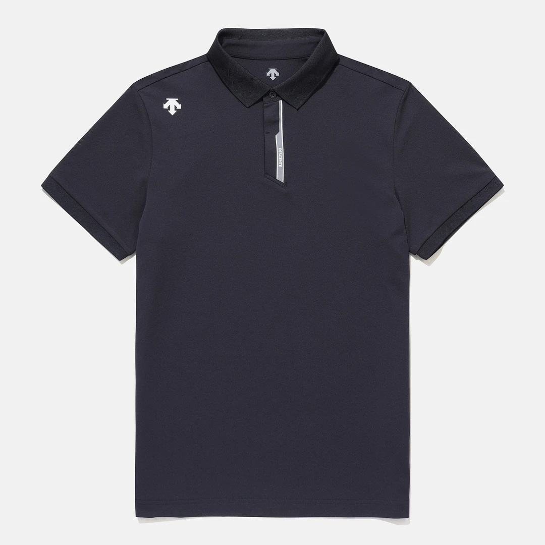 DESCENTE/迪桑特运动休闲polo衫男女夏季翻领短袖T恤SP323UPS71