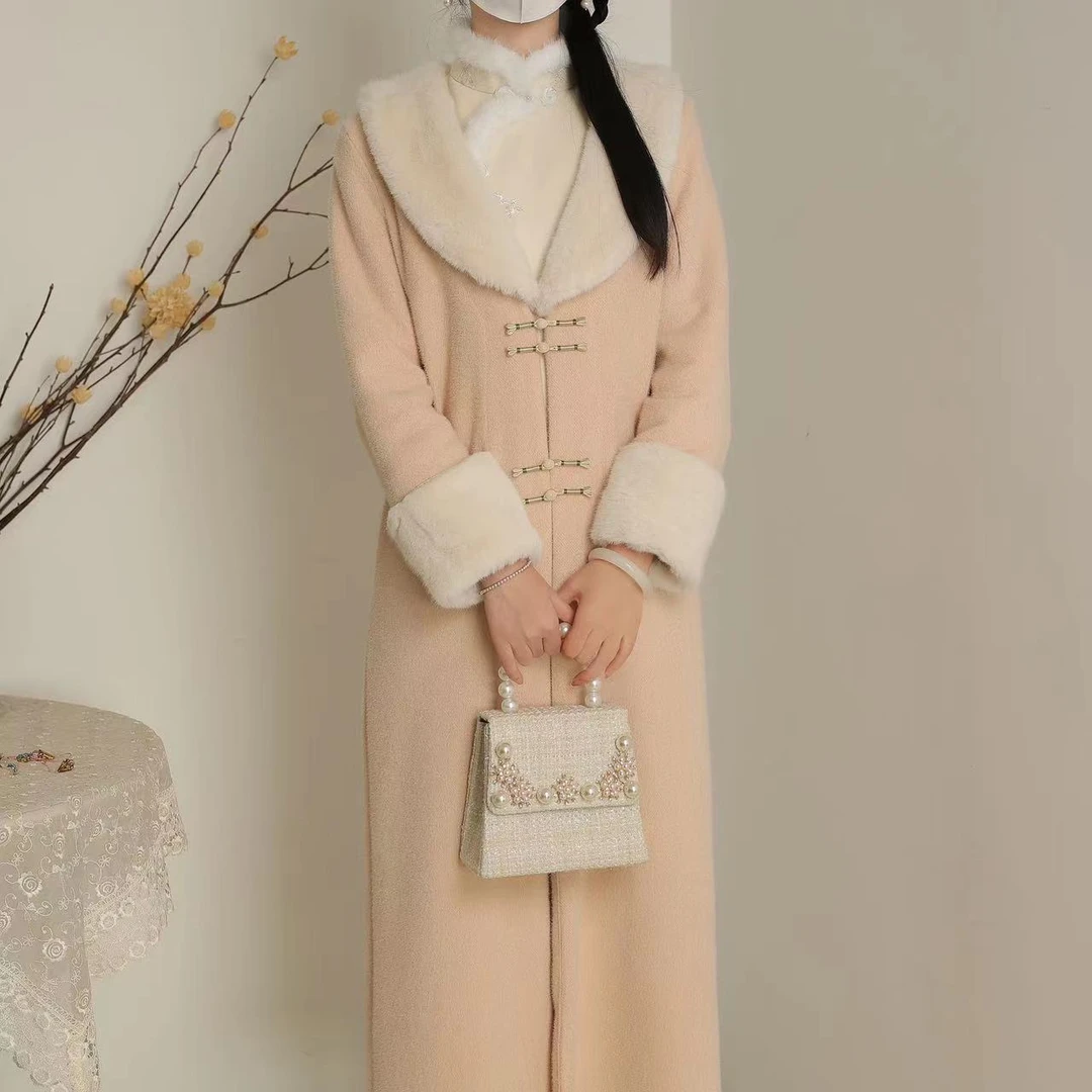 俏娘鱼【兰亭序】2024年秋冬国风新中式大衣气质加厚民国日常可穿