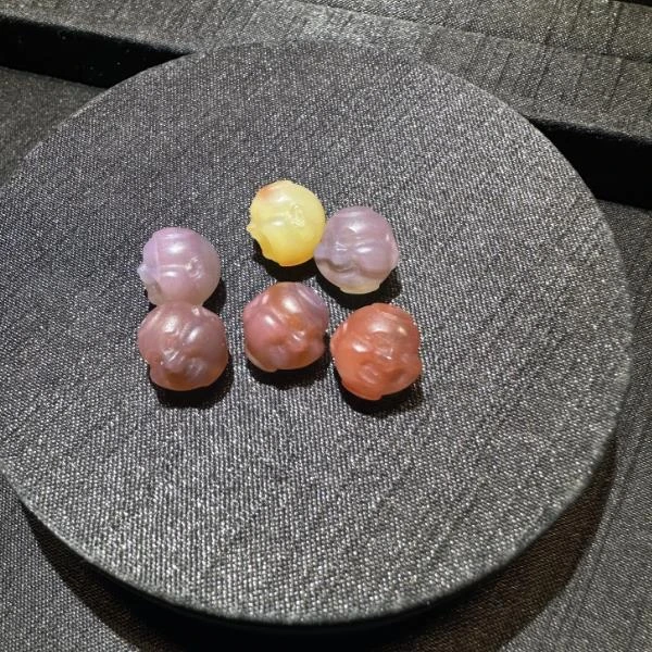 天然盐源玛瑙DIY珠子搭配款时尚款（多样式随机发一件）