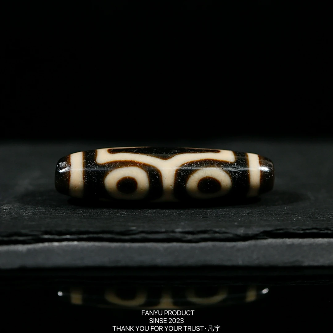 凡宇出品·一代老台湾上肯老超宝瓶四眼天珠玛瑙锁骨链男女款轻奢