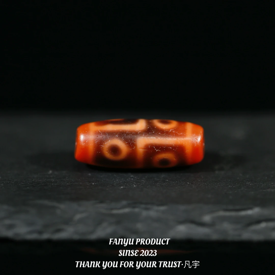 凡宇出品·台珠小卢红肉手工折线六眼天珠玛瑙锁骨链男女同款轻奢